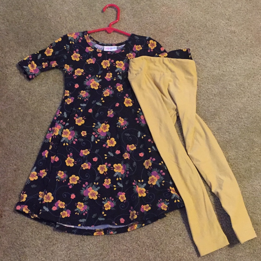 LuLaRoe Dress and Leggings